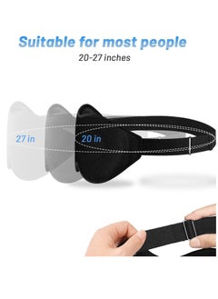 Sharpdo Sleep Mask For Men Women, Upgraded 3D Contoured Cup Eye Mask Blindfold, Block Out Light, Eye Mask With Adjustable Strap, Breathable & Soft For Sleeping, Yoga, Traveling (Black)  - Image 2