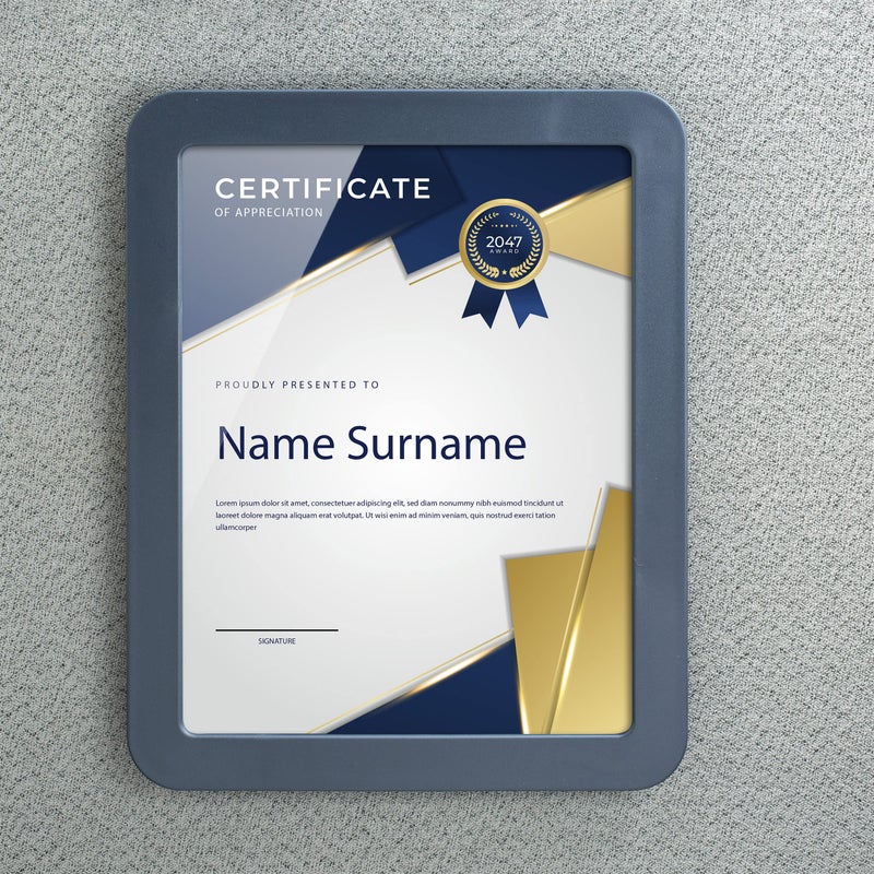 Officemate Verticalmate Certificate Holder, Slate Gray (29172) - Image 5