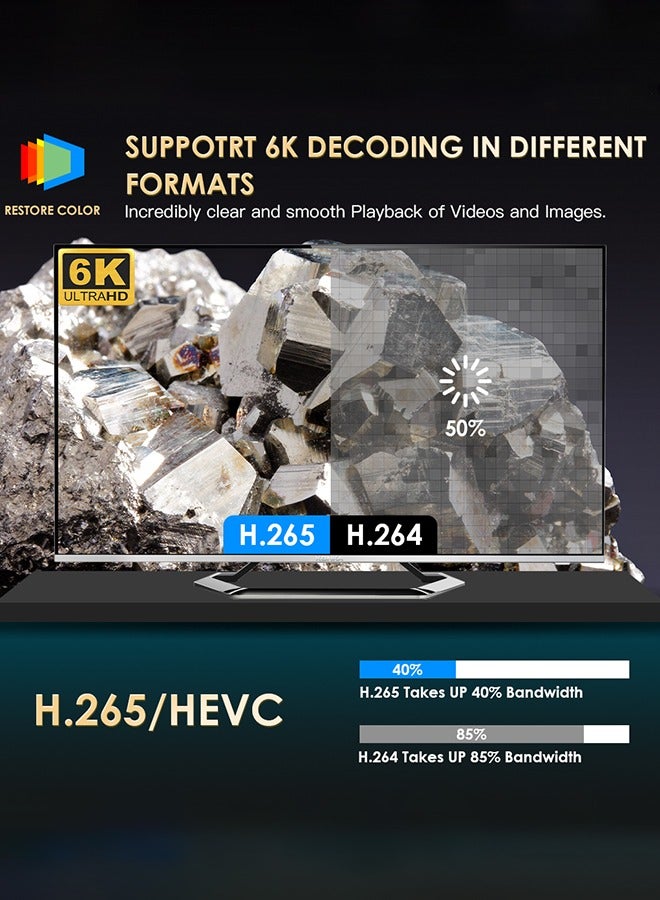 Digisand P10 Smart Projector Android 10 WiFi 180ANSI Portable Home Cinema Outdoor Wireless Movie Projector Support 1080P 4K - Image 4