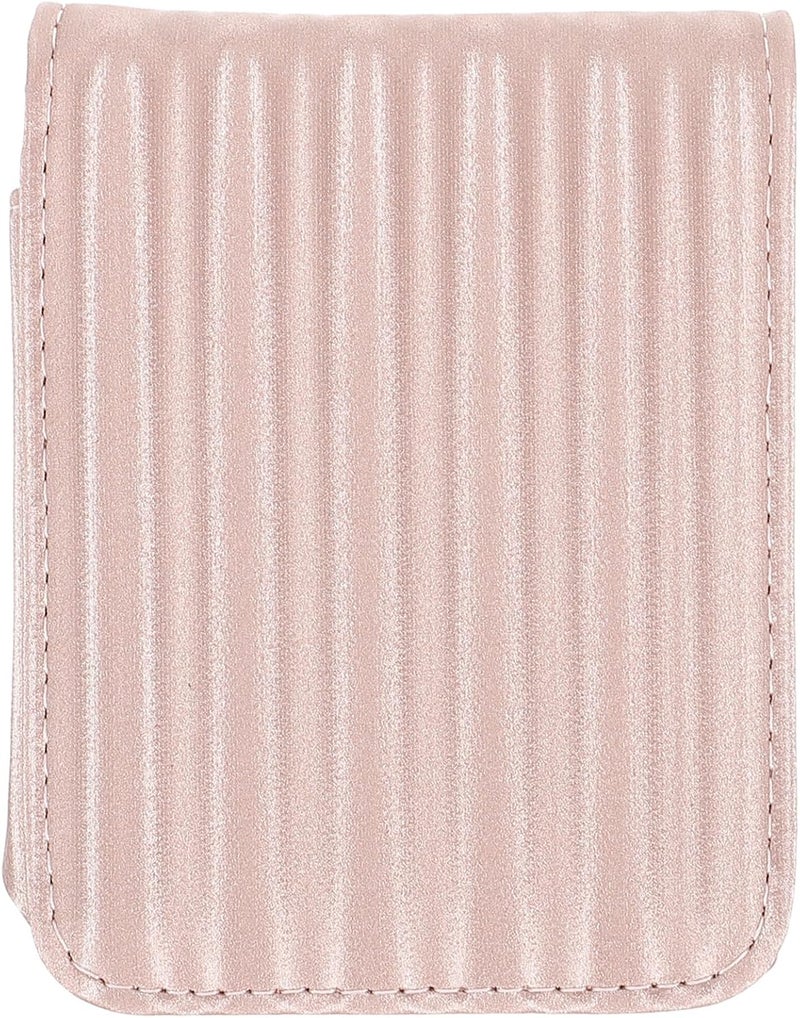iplusmile Mini Lipstick Case with Mirror for Purse, Small Portable Lipstick Holder Pouch, Pink Compact Makeup Bag for Travel and Daily Use - Image 1