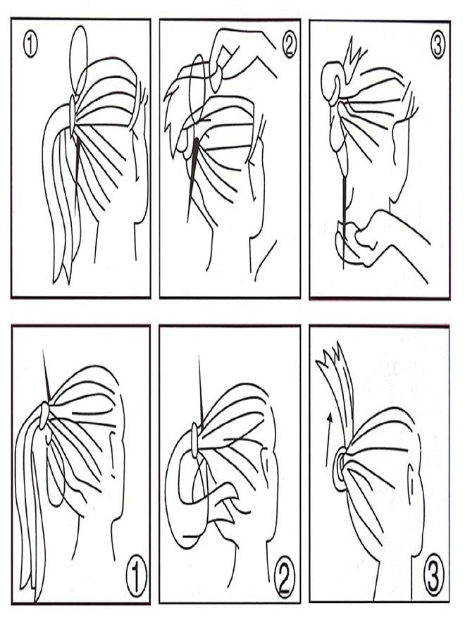 DazzleDiva 2Pcs Topsy Tail Hair Braid Maker Hairs Styling Accessories Hairs Styling Tool Ponytail Maker & French Braid Loop Tools Kit Hair Braiding Accessories for Women & Girls Easy Hairstyle Tools 2Pcs (Plastic) - Image 3