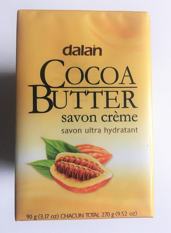 Dalan B'Ellens Dalan Cream Soaps - 3 Pack (Cocoa Butter) 90g (3.17 oz) Chacun Total 270g (9.52 oz) - Image 1