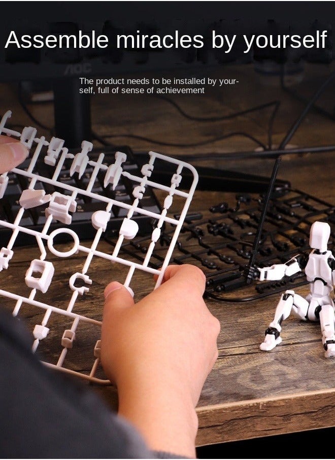 Haidue - 11Pcs 3D Printed Doll Toy Dummy Doll, Movable Joints Can Be DIY Assemble - Image 1