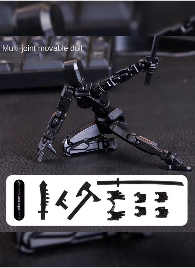 Haidue - 11Pcs 3D Printed Doll Toy Dummy Doll, Movable Joints Can Be DIY Assemble - Image 1