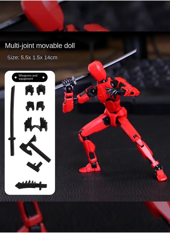 Haidue - 11Pcs 3D Printed Doll Toy Dummy Doll, Movable Joints Can Be DIY Assemble - Image 1