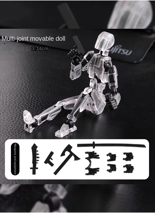Haidue - 11Pcs 3D Printed Doll Toy Dummy Doll, Movable Joints Can Be DIY Assemble - Image 1