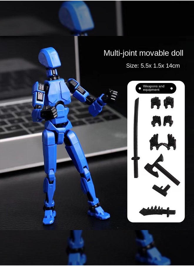 Haidue - 11Pcs 3D Printed Doll Toy Dummy Doll, Movable Joints Can Be DIY Assemble - Image 1