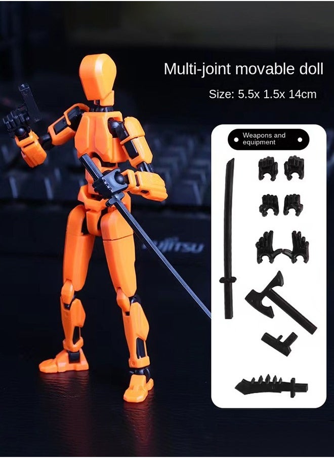 Haidue - 11Pcs 3D Printed Doll Toy Dummy Doll, Movable Joints Can Be DIY Assemble - Image 1
