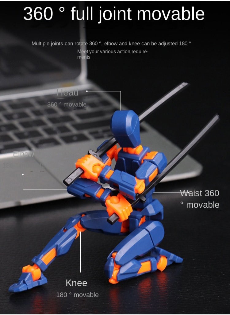 Haidue - 11Pcs 3D Printed Doll Toy Dummy Doll, Movable Joints Can Be DIY Assemble - Image 1
