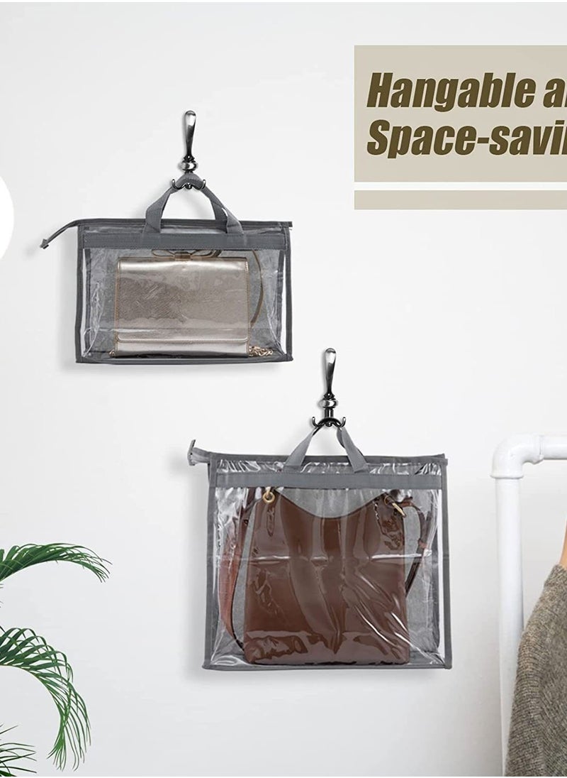 CityRiya-Long - Dust Cover Bags for Handbag Clear Handbag Storage Bag Purse Storage Anti-dust Purse Protector Storage Bag Travel Dust Bags for Purses Handbags Closet Size M/L/XL - Image 1