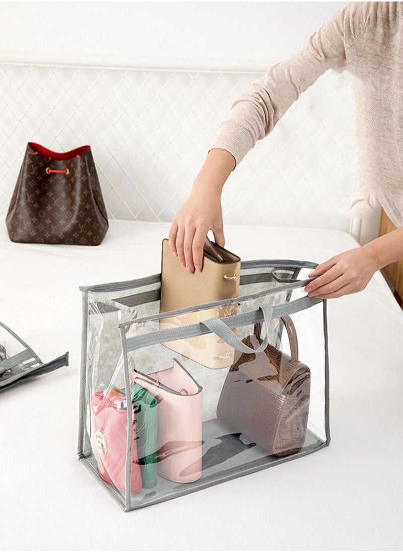 CityRiya-Long - Dust Cover Bags for Handbag Clear Handbag Storage Bag Purse Storage Anti-dust Purse Protector Storage Bag Travel Dust Bags for Purses Handbags Closet Size M/L/XL - Image 1