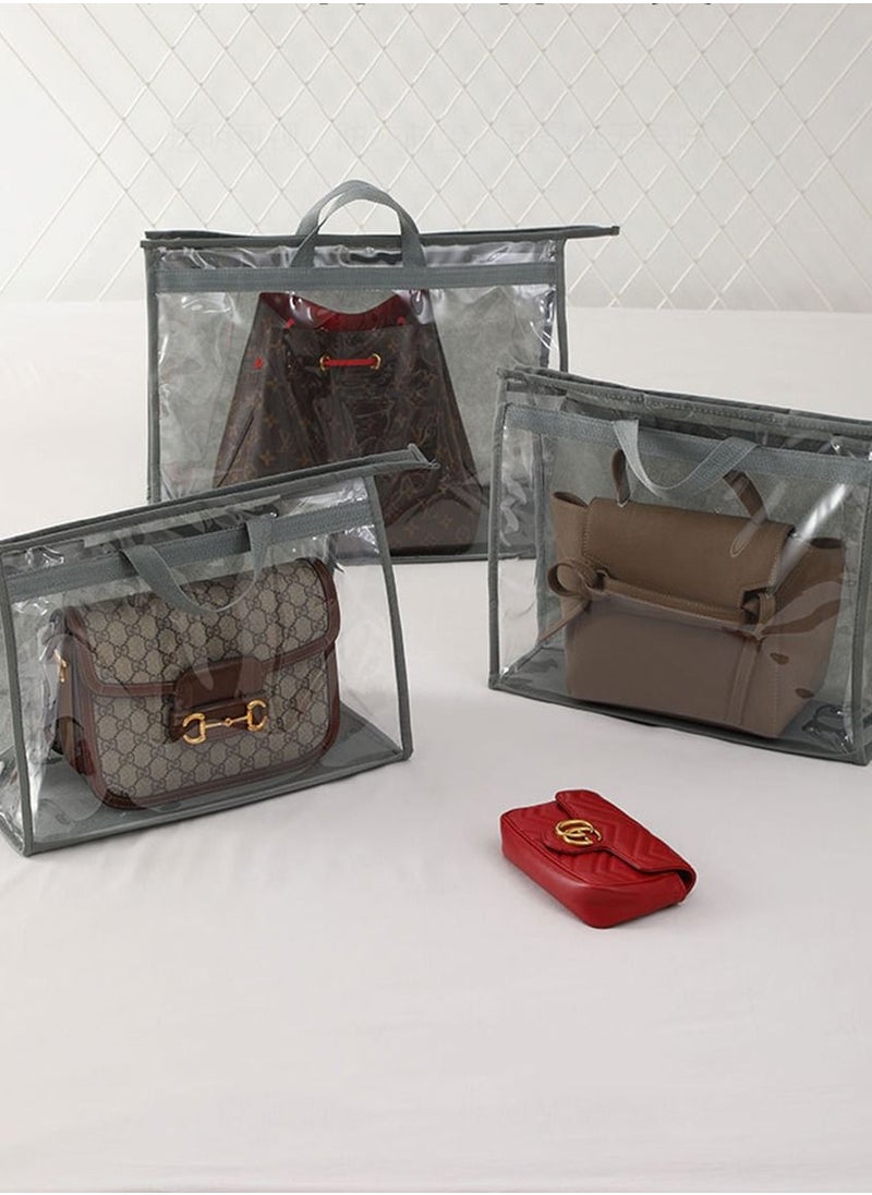 CityRiya-Long - Dust Cover Bags for Handbag Clear Handbag Storage Bag Purse Storage Anti-dust Purse Protector Storage Bag Travel Dust Bags for Purses Handbags Closet Size M/L/XL - Image 1