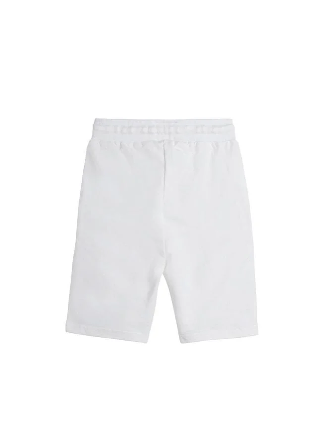 Bad Bear Gian White Kids Shorts.