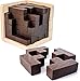 SHUYUE Wooden Brain Teaser Puzzles Box Brain Teasers Wooden Puzzle TShaped Geometric Intellectual Jigsaw Logic Cube Puzzles Mind Games for Kids and Adults - Image 2