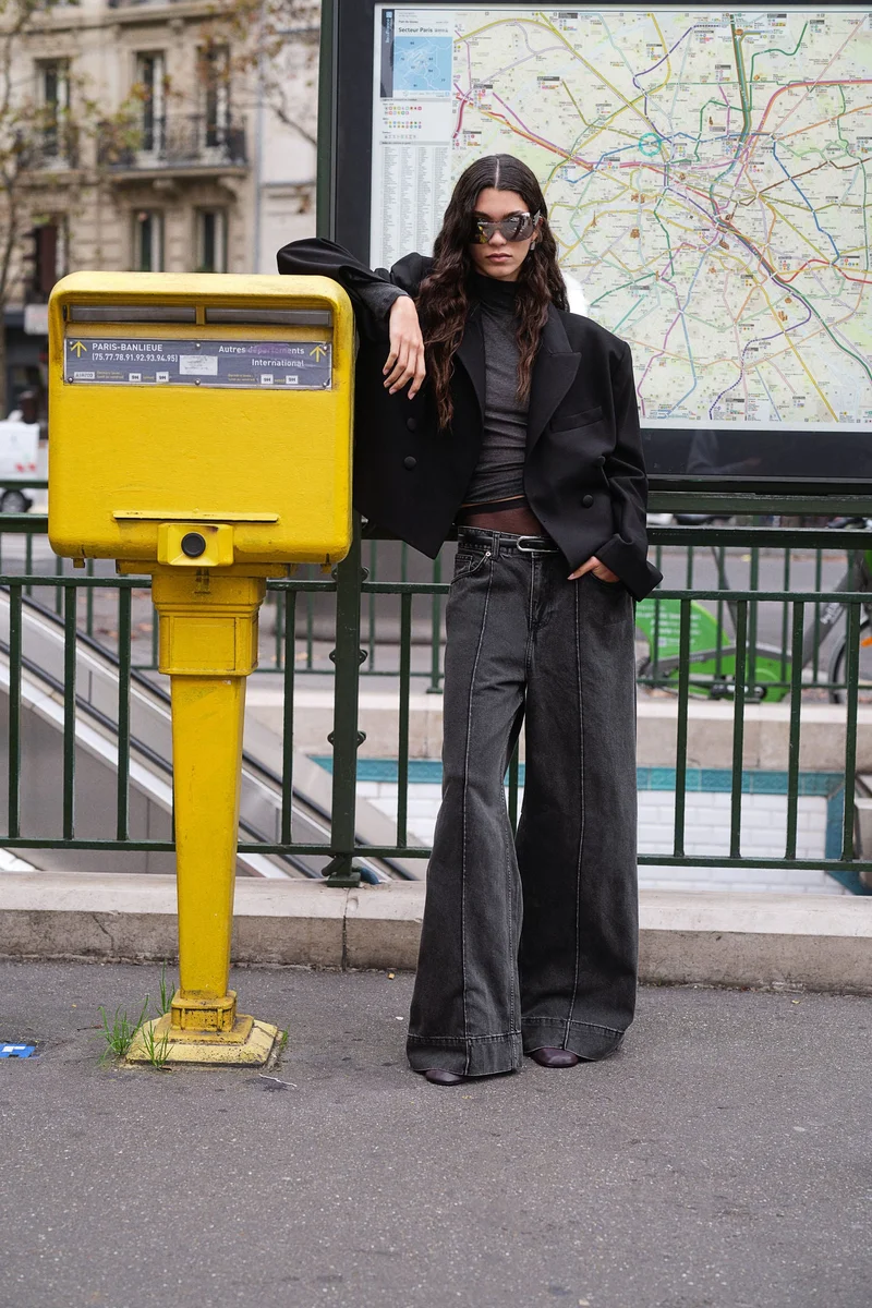 H&M Baggy Wide Low Jeans