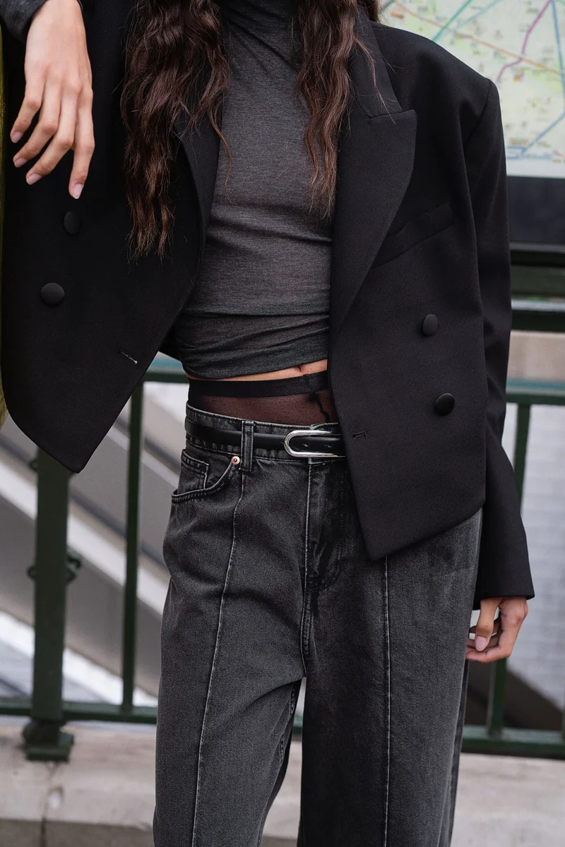 H&M Baggy Wide Low Jeans