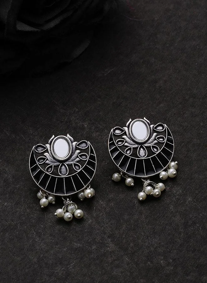 VOYLLA Rangabati Faux Pearls Earrings