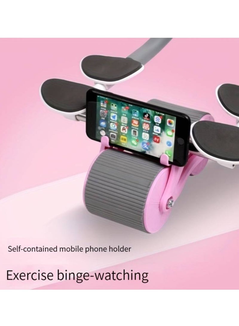 DIGI CORE New Ab Roller Wheel With Knee Mat And Timer, Automatic Rebound Abdominal Wheel, Ab Abdominal Exercise Roller with Elbow Support, Abs Workout Equipment Ab Exercise Roller For Women Men - Image 2