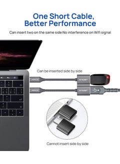 JSAUX USB C To USB Adapter Type-C 3.0 Otg Cable Converter Adapter Cable Compatible with MacBook Pro 2018 2017 Samsung Galaxy S20 S20+ Ultra S8 S9 Note 10 Compatible CD0019  - Image 3