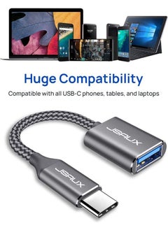 JSAUX USB C To USB Adapter Type-C 3.0 Otg Cable Converter Adapter Cable Compatible with MacBook Pro 2018 2017 Samsung Galaxy S20 S20+ Ultra S8 S9 Note 10 Compatible CD0019  - Image 5