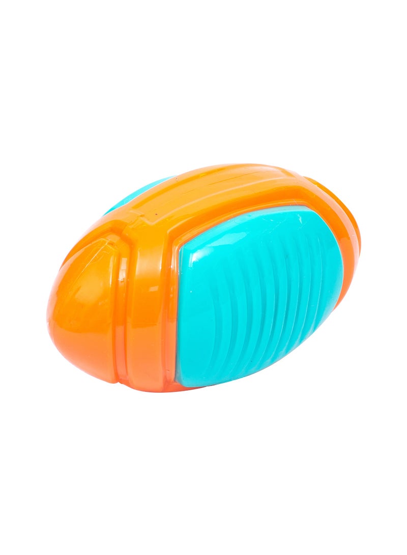 PL - Large Rugby Squeaky Ball - Orange