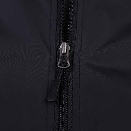 Jingle Bongala Boys Girls Lightweight Breathable Raincoat Waterproof Hooded Rain Jacket Windbreaker Easy to Fold-Black-120 - Image 5