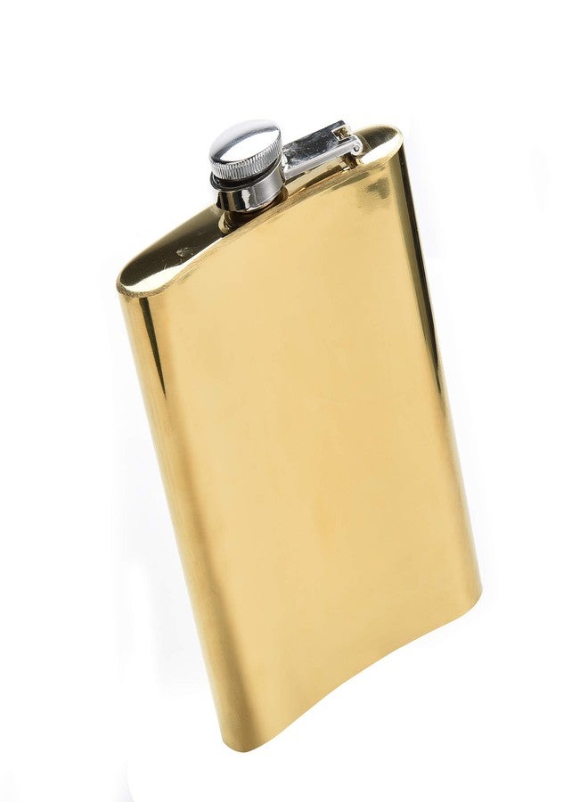 E ELAINFIA 8 Pcs 8Oz Golden Flasks Stainless Steel Flask & Funnel for Gift,Camping, Outdoor Activitie,Groomsman Bridesmaid Wedding Party - Image 2