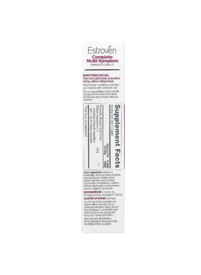 Estroven, Complete Multi-Symptom Menopause Relief, 28 Caplets (Packaging may vary) - Image 2