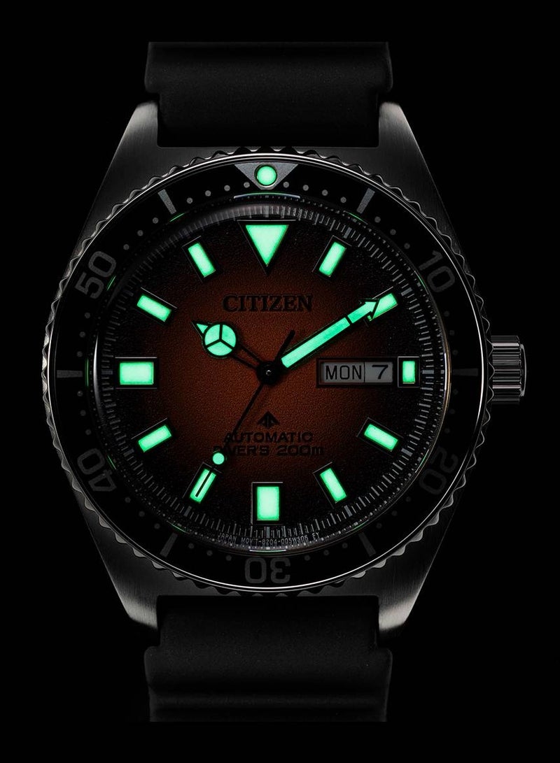 CITIZEN Promaster 200M Automatic Rubber Strap Men's Watch NY0120-01Z  - Image 3