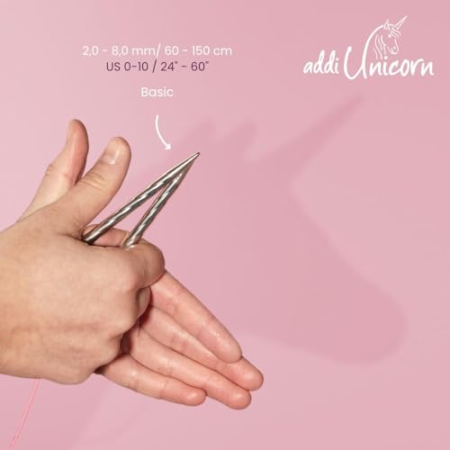 Addi Unicorn Circular Knitting Needle 60cm (24in) - 2.00mm - Image 5