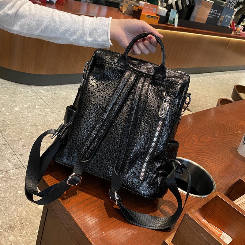 Rhinestone Backpack 2025 Fashion All-Match High-End Western Style Women'S Backpack Large Capacity Travel Bag - Image 5