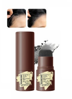 TWG Hairline Powder , Repair Stick, Natural Black Shade Hairline Powder,Shadow Sponge Pen Waterproof Hair Root Concealer For Thinning Hair Root Touch-Up #01  - Image 1
