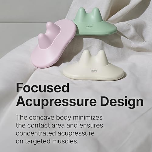 SNPE Danason II - Neck Pressure Point Massager, Extra Firm Suboccipital & Occipital Release, Acupressure Neck & Shoulder Tension Reliever, Cervical Traction Device (Sweet Pink) - Image 4