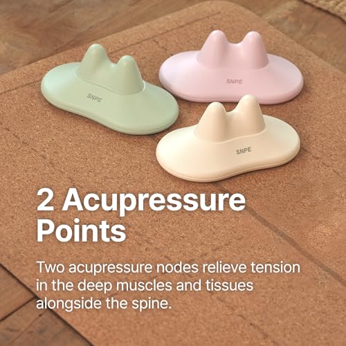 SNPE Danason II - Neck Pressure Point Massager, Extra Firm Suboccipital & Occipital Release, Acupressure Neck & Shoulder Tension Reliever, Cervical Traction Device (Sweet Pink) - Image 3