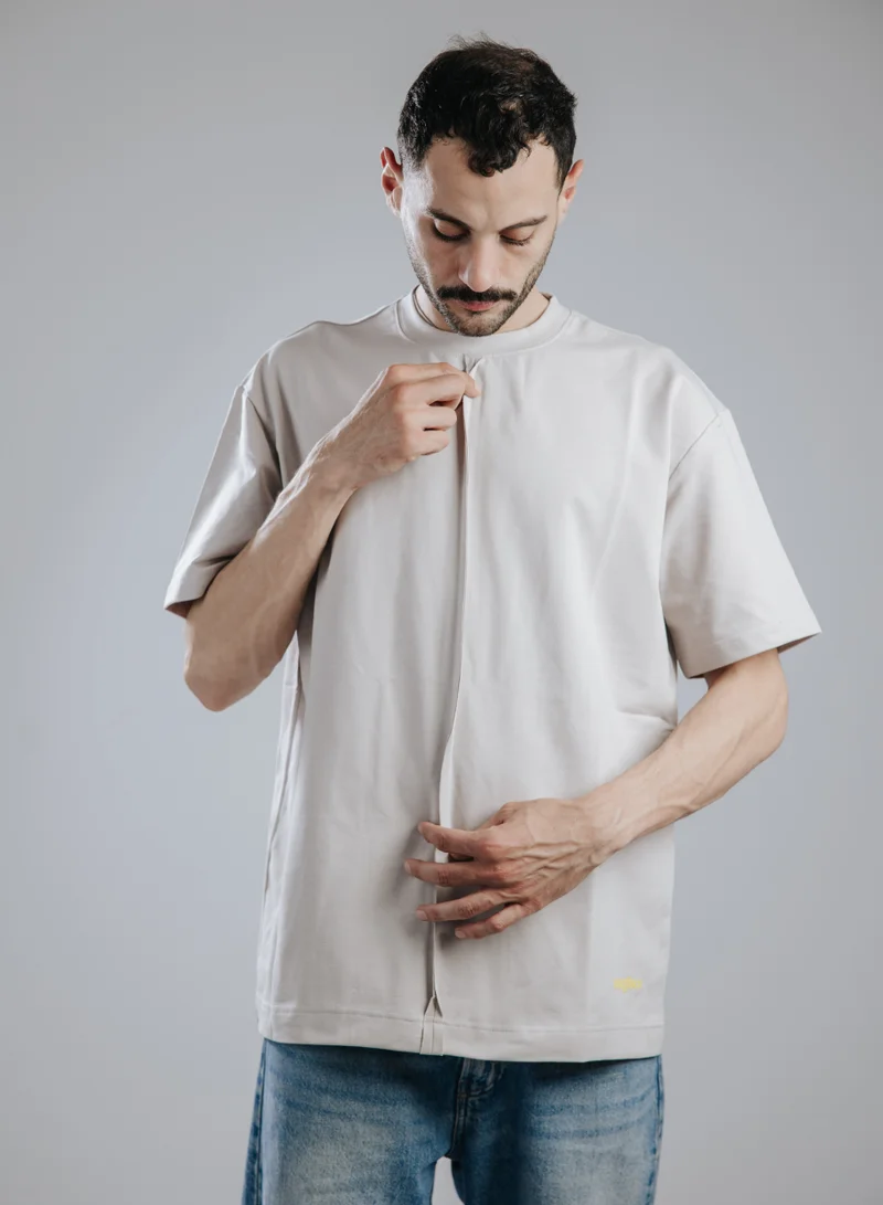Snugface Snugface The Line Oversized Tshirts, Grey, SF15-7GRY, Size-M