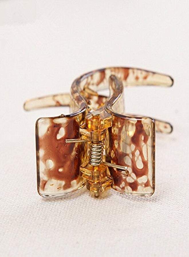 Prettyou Middle Size X Style Plastic Resin Hair Claw Clip for Women, 4 Count (2.1 inches) - Image 4