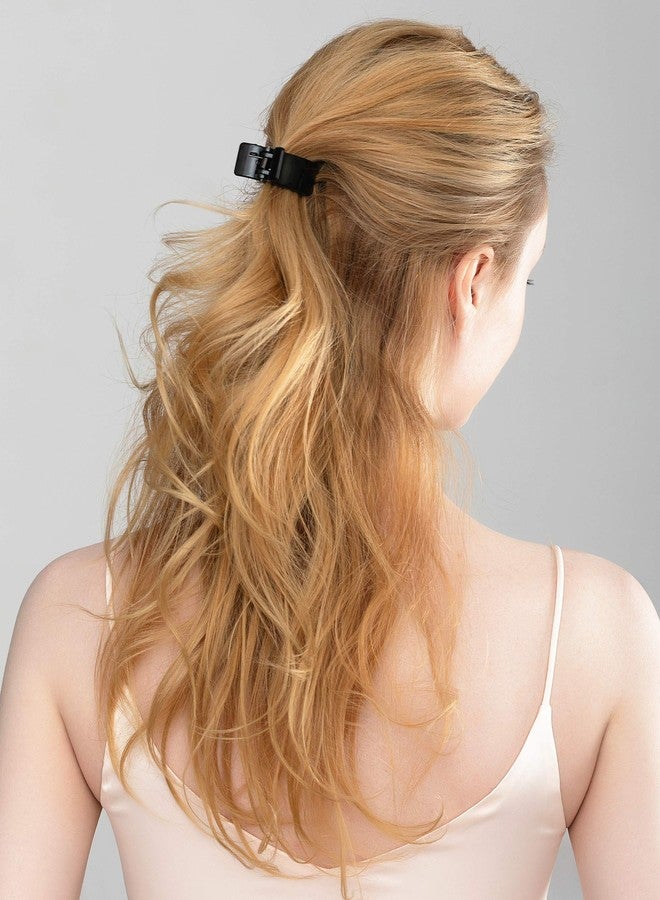 Prettyou Middle Size X Style Plastic Resin Hair Claw Clip for Women, 4 Count (2.1 inches) - Image 2