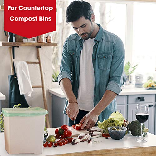 Primode Compost Bags, Compostable Trash Bags 2.6 Gallon Compostable Bags Small 300 Count Compost Bags for Countertop bin Extra Thick 0.71 Mil. ASTM D6400 Certified By BPI and TÜV AUSTRIA 2.6 Gallon, 300 Units - Image 5