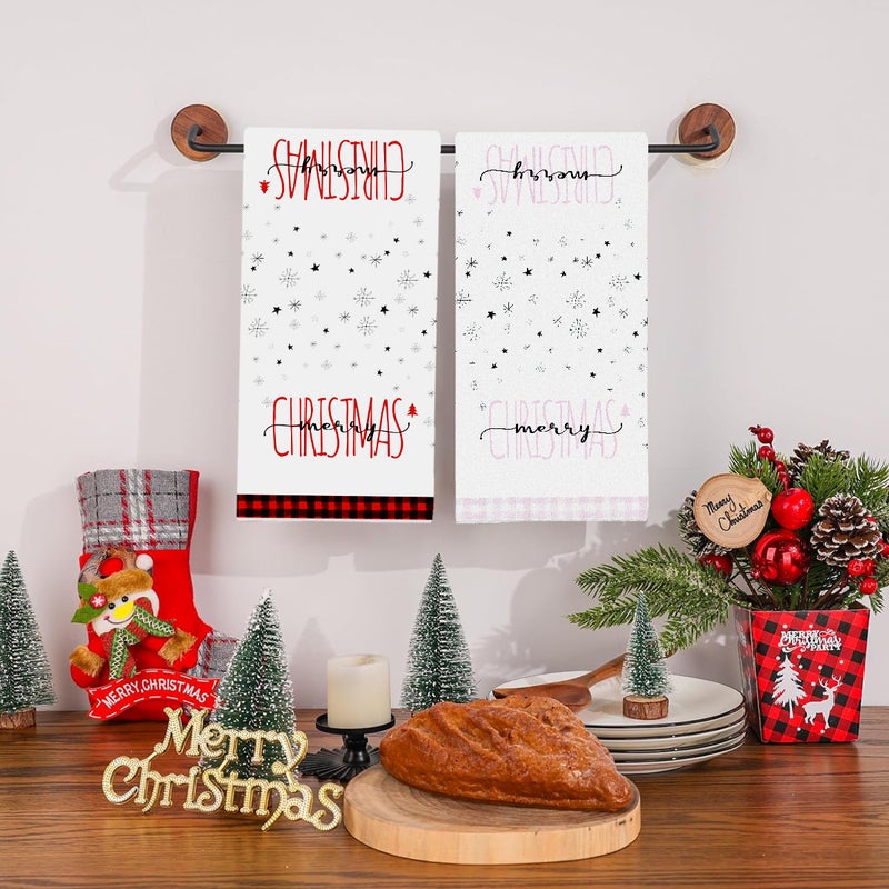 Christmas Small Towel Microfiber Gift Towel Kitchen Towel Support Custom To Figure Printing - Image 5