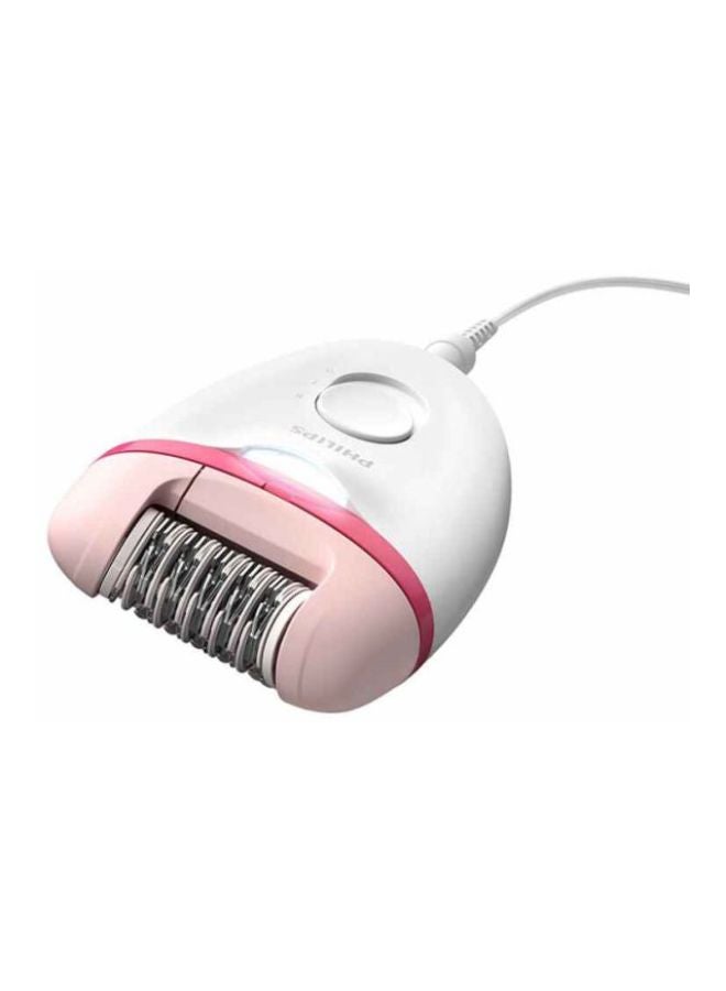 Philips Satinelle Essential Corded Compact Epilator BRE255/00, 2 Years Warranty White/Pink - Image 3
