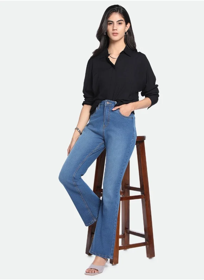 دينيس لينغو Boot Cut Indigo Jeans – Classic and Comfortable