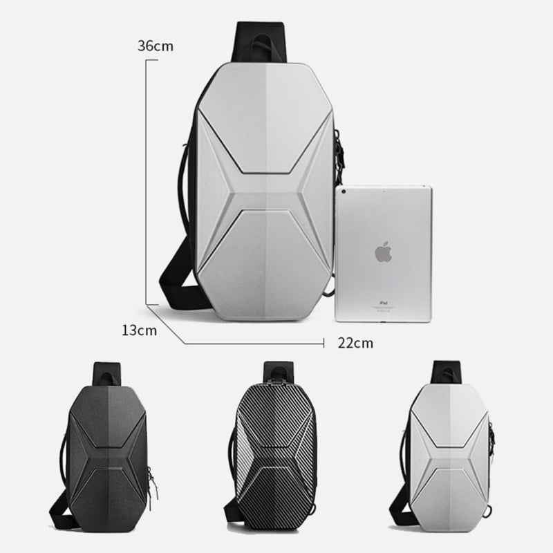 OZUKO حقيبة ظهر عابرة للماء مع تخزين متعدد المقصورات، متوافقة مع اللابتوب والتابلت، بيضاء، 9509 - Image 4