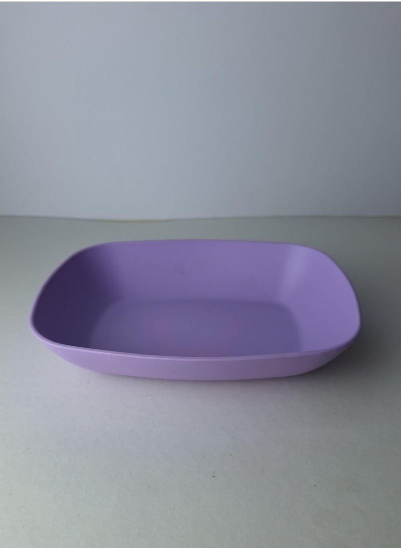 Generic Large rectangular plate, purple color, high-quality plastic - Code 1053  - Image 1