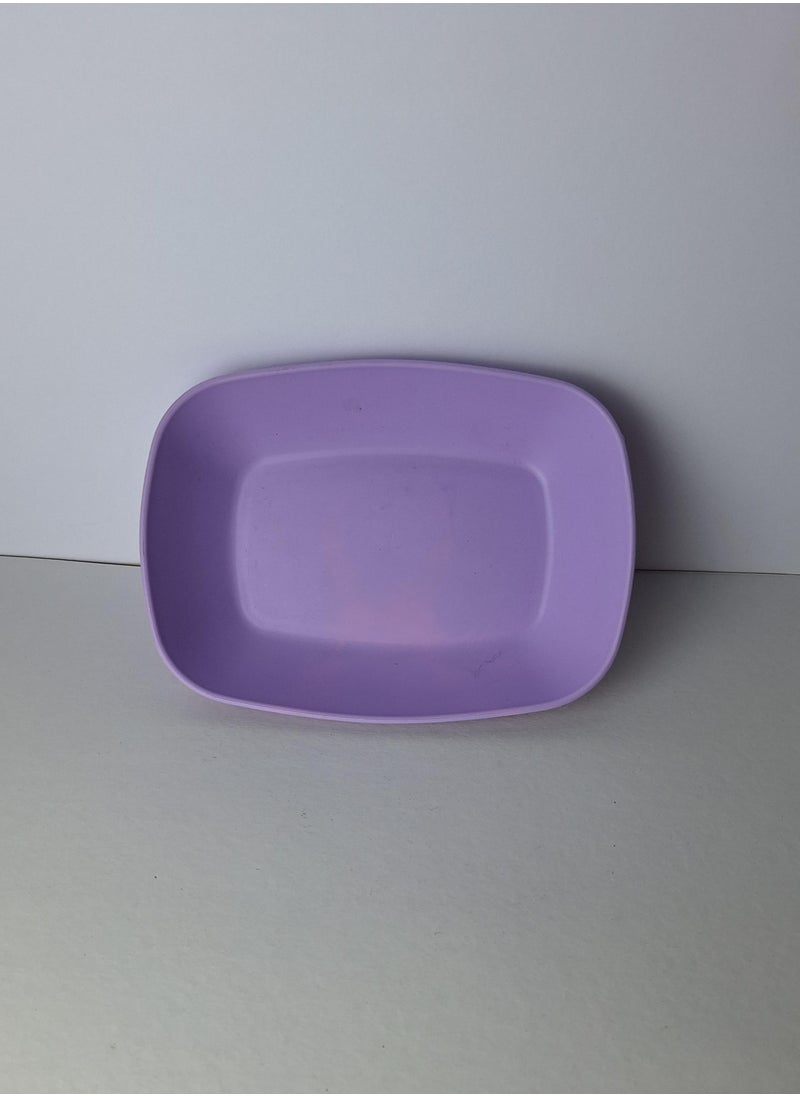 Generic Large rectangular plate, purple color, high-quality plastic - Code 1053  - Image 2