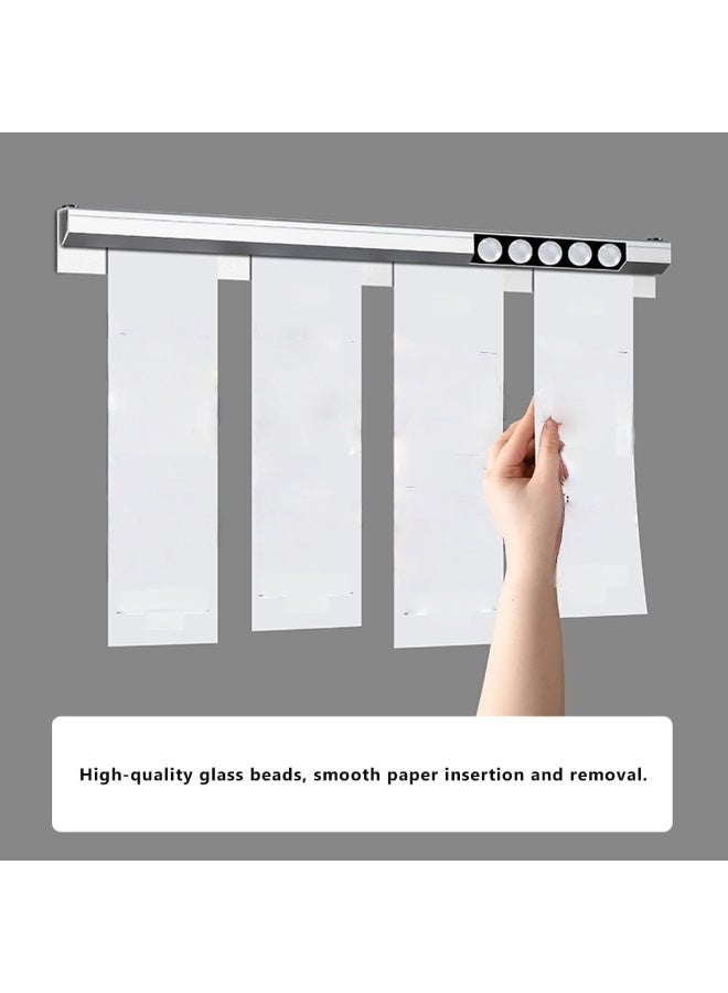 Eckek 2 Pack Ticket Holders Receipt Holder for Restaurant, No Drill Check Rack Order Receipt Rail Display Slide for Commercial Kitchen Cafes Pubs Bars (12 Inch) - Image 2