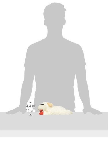 MultiPet Lambchop Plush Dog Toy 10" with Squeaker Type:Lambchop Size:Pack of 2, for all breed sizes - Image 2