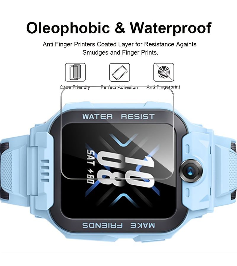 Two Tempered Glass Screen Protectors for Z9 Watch 9H Hardness Auto Installation Kit - Image 2