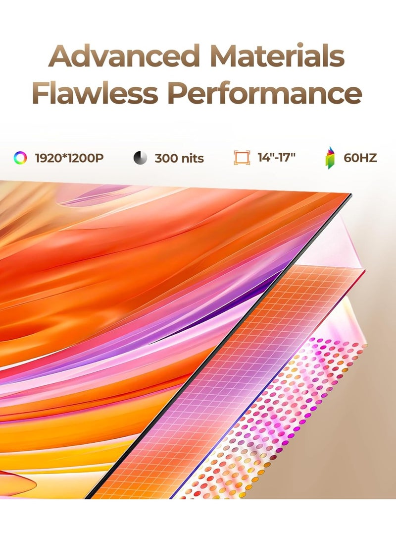 موسع شاشة لابتوب محمول مقاس 15.3 بوصة - شاشة مزدوجة بدقة 1080P FHD IPS، اتصال بكابل واحد، توصيل وتشغيل، متوافق مع ويندوز، ماك، كروم وأندرويد (يتطلب تثبيت برنامج التشغيل) - Image 3