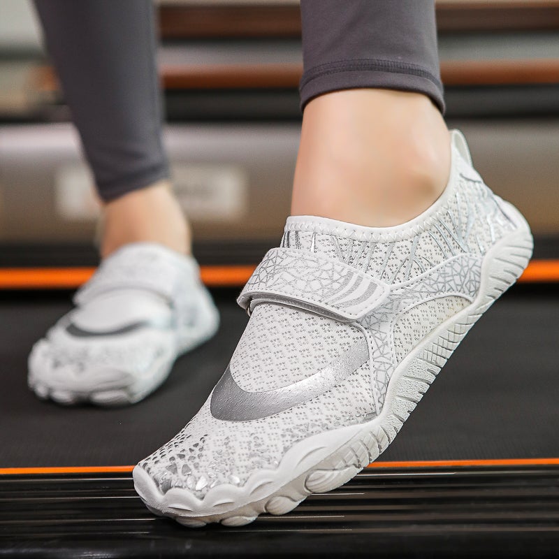 Cushioned Fitness Shoes for Yoga  Running CK212 White 