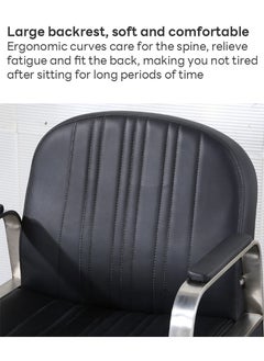 ETG ETG Gold Salon Chair, Hair Salon Chair with Upgraded Comfortable Cushion, 360°Swivel Black Salon Chair for Hair Stylist, Professional Styling Chair for Salon,Black  - Image 5